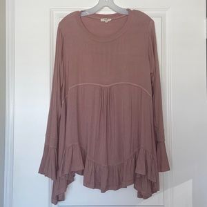Light Mauve Flowy Top